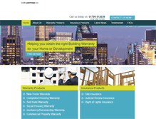 Tablet Screenshot of buildingwarranties.com